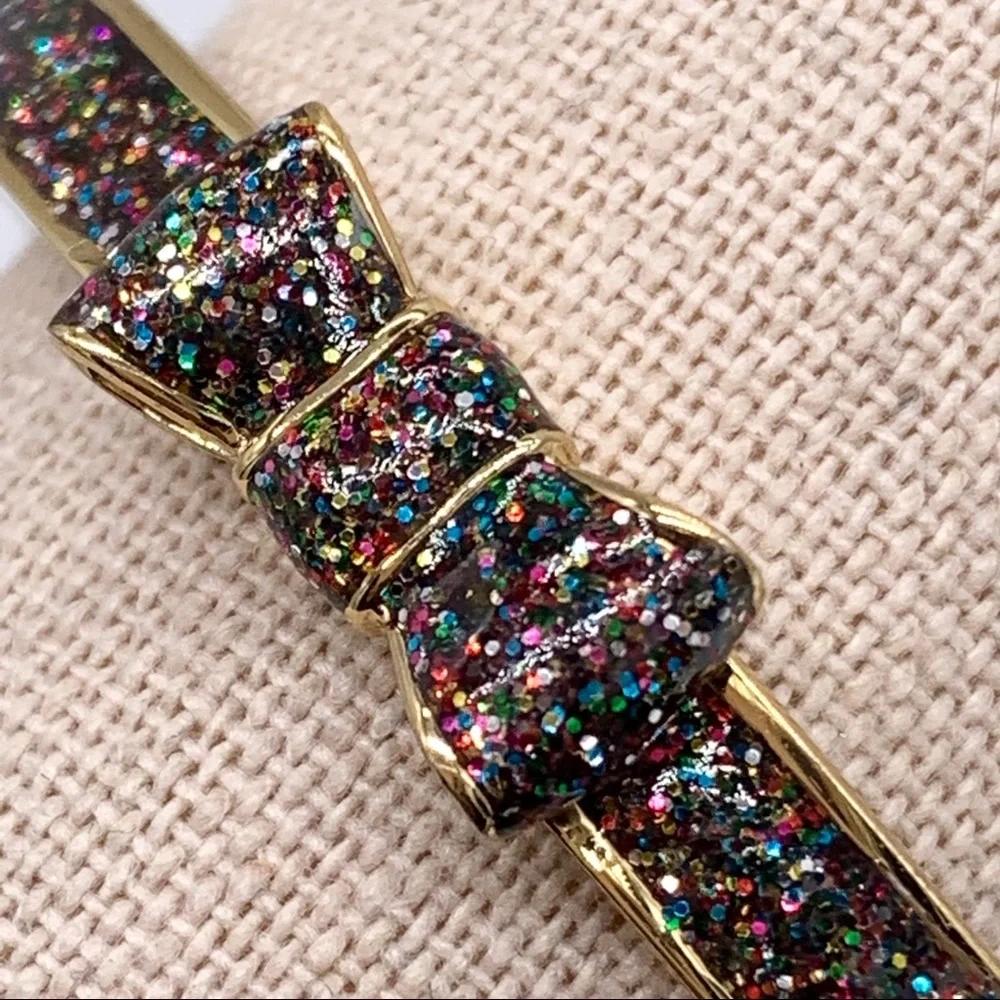 Kate Spade Take a Bow Glitter Bangle Bracelet
